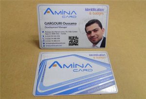 Business card card potisk vzorku z desktopové UV tiskárny -A2 velikost WER-D4880UV