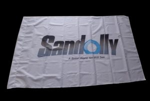 Vlajka Látkový banner vytištěný 1,6 m eko solventní tiskárnou WER-ES160