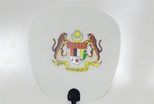 Plastový vzorek ventilátoru potištěný tiskárnou A1 uv 6090UV